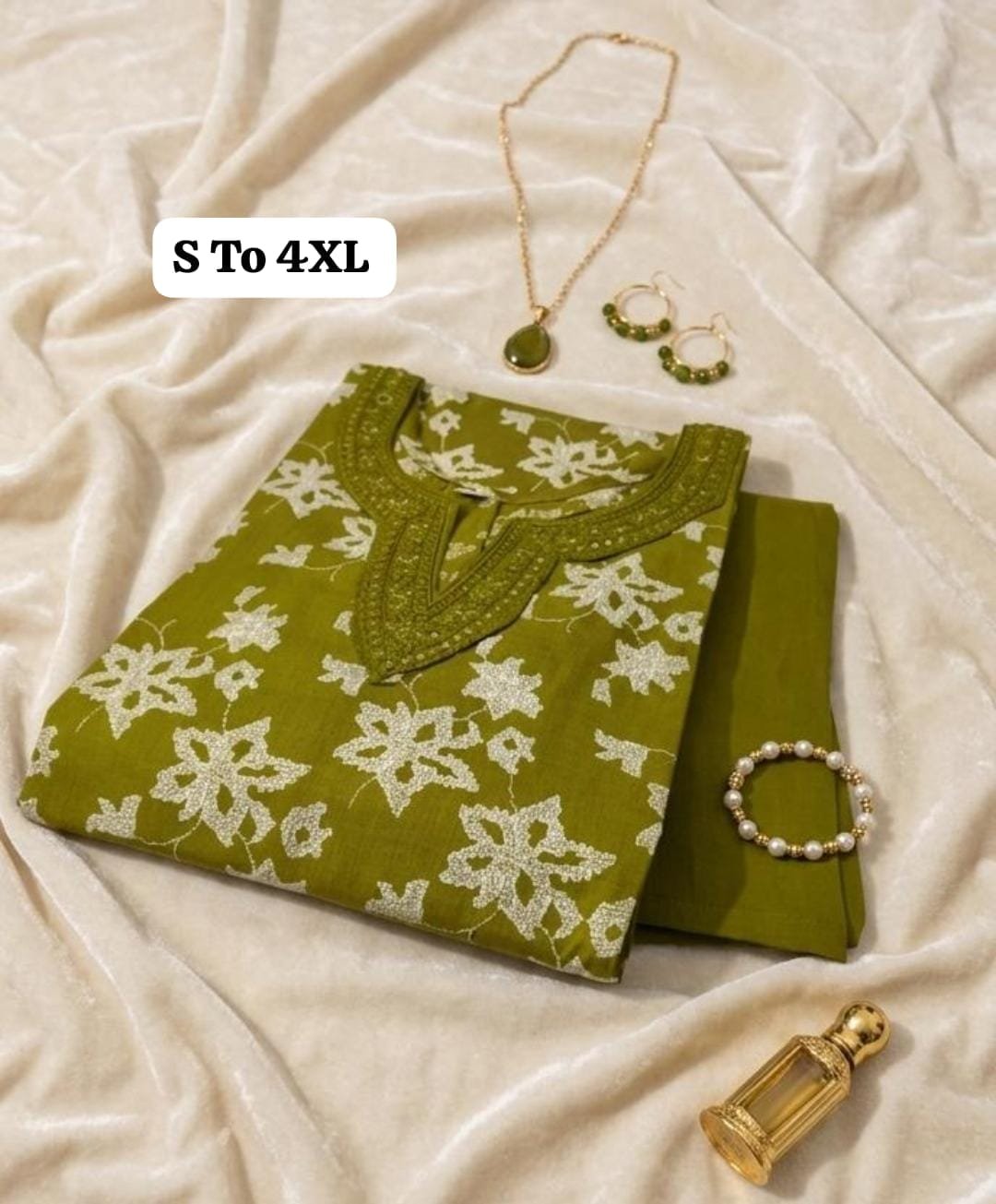 ORIGNAL JAIPURI FABRIC  KURTI & PENT