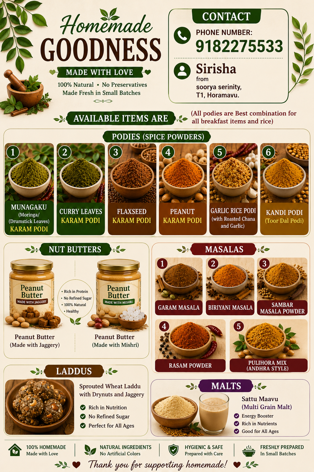 Sattu Maavu (multi grain malt)