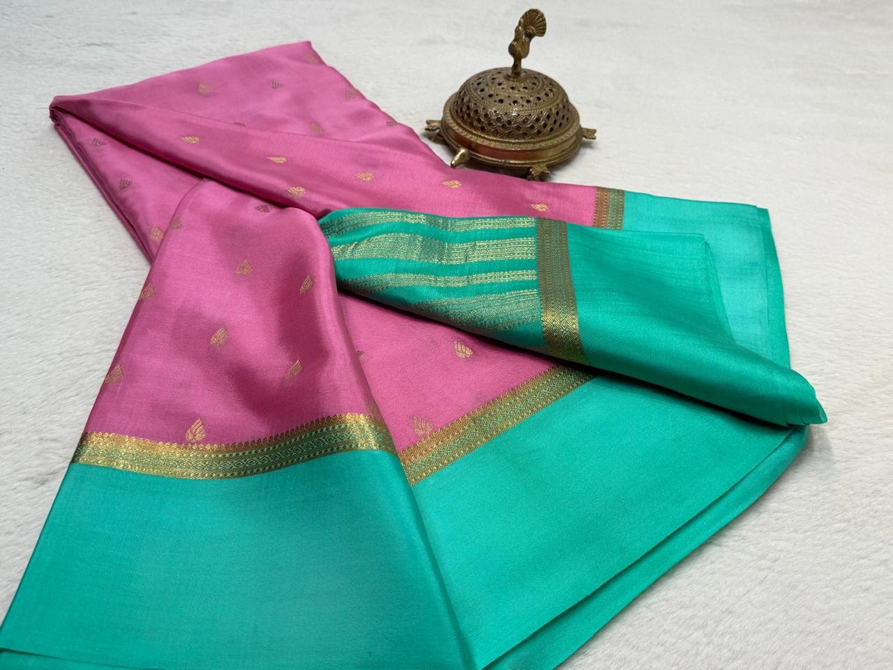 💕 Pure Mysore Crape Silk Sarees 💕